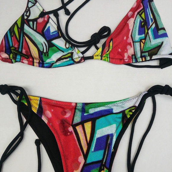 Graffinis  string bikini póster print - Picture 2 of 2